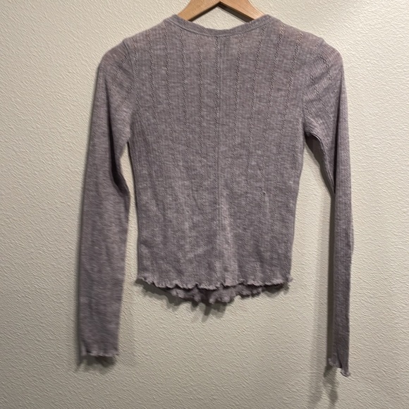Wild Fable Cropped Long Sleeve. Gray. Size XS. - Picture 4 of 4